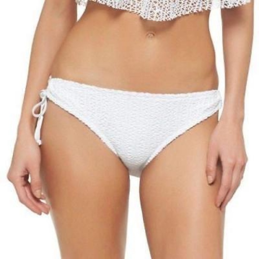 New Mossimo White Crochet Cheeky Bikini Bottom